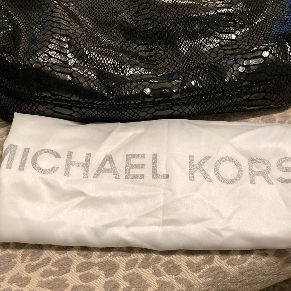 Michael Kors Python Print Drawstring Bag - Picture 10 of 17
